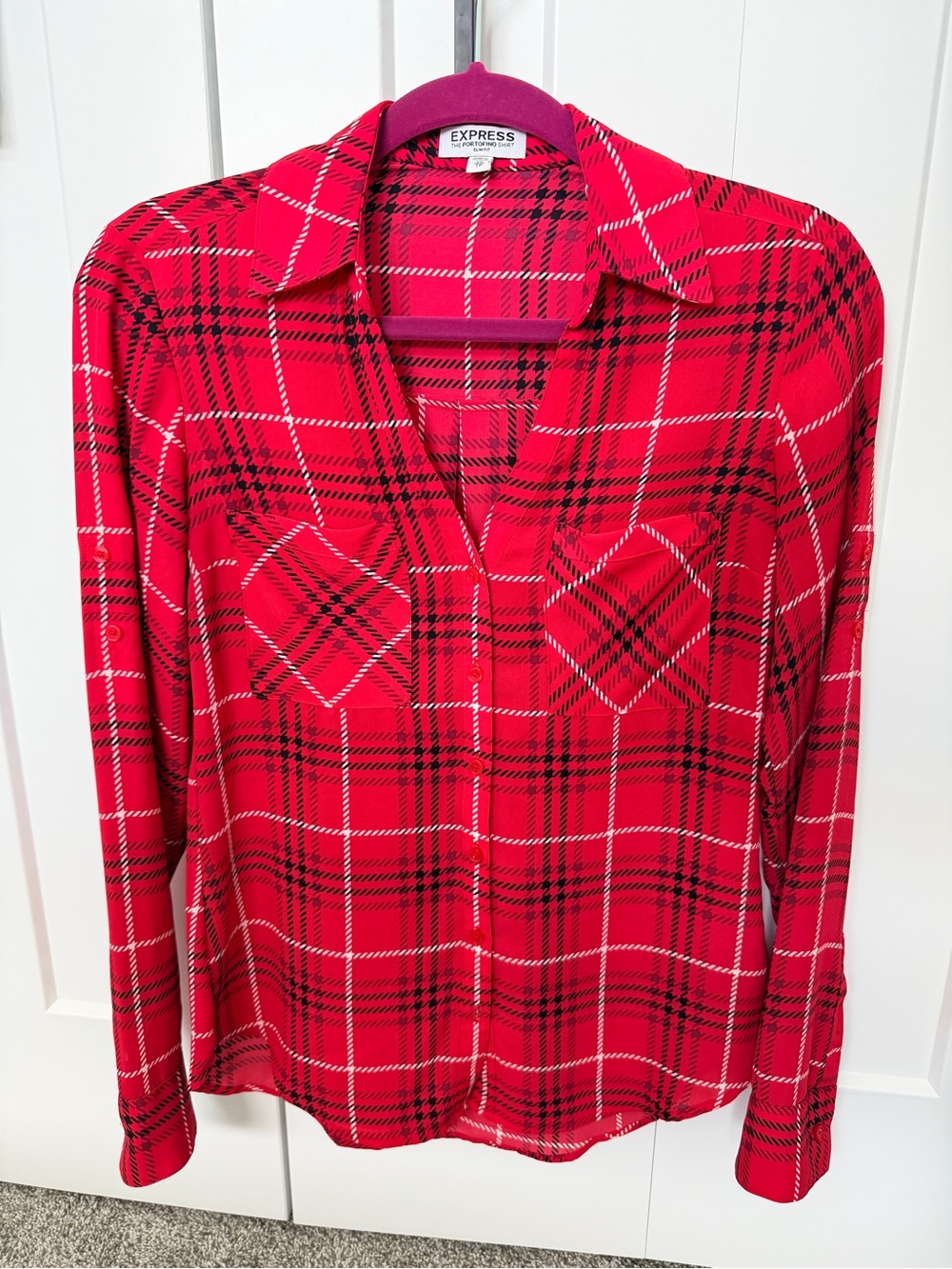 Express Portofino Slim Fit Blouse